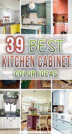 the top 30 best kitchen cabinet color ideas for your home or office, from cabinets to countertops