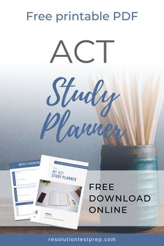 the free printable study planner for students to use on their notebooks and books