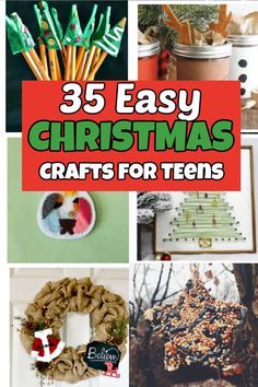 25 easy christmas crafts for teens to make