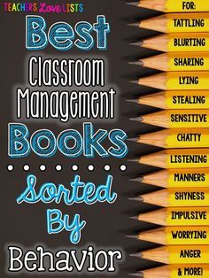 the teacher's love list for classroom management books, sorted by behavior and spelling