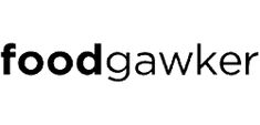 the foodgawker logo is black and white