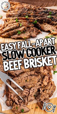 Our savory Slow Cooker Brisket is a simple recipe that makes the most fork tender beef. Easy prep for a meal your family will devour! Beef Brisket Crock Pot, Brisket Recipes Crockpot, Beef Brisket Slow Cooker, Slow Cooker Brisket Recipes, Slow Cooker Beef Brisket, Brisket Crock Pot, Slow Cooker Bbq Beef, Slow Cooker Brisket, Mini Hamburgers