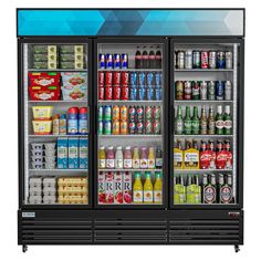 Keep Must-Have Foods and Drinks Handy for Customers with a Large Glass-Door Refrigerator Designed for Merchandising. When offering customers ice-cold beverages in your convenience store, business, or gym, you want to keep drinks organized, cold, and ready to grab and go. That is why there is nothing better for your space than this Beverage Display Cooler with multi-tiered adjustable shelving. An upright, space-saving design with quick-adjust temperature settings, plenty of storage space, and eco Taproom Ideas, Beverage Display, Glass Door Refrigerator, Unique Appliances, Display Refrigerator, Convenient Store, Refrigerator Cooler, Commercial Display, Commercial Refrigerators