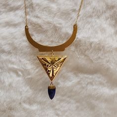 14kt Plated Triangle And Frame. 14kt Gold Filled 18" Chain. Gold Triangle Jewelry, Triangle Pendant Necklace, Bohemian Gold Triangle Jewelry, Gold Triangle Metal Jewelry, Nickel-free Bohemian Triangle Jewelry, Triangle Jewelry, Gemstone Brooch, Diy Pendant Necklace, Triangle Necklace