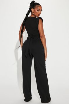 On Point Jumpsuit - Black | Fashion Nova Night Jumpsuit, Cargo Jumpsuit, Spaghetti Strap Crop Top, Sweater Jumpsuit, Strapless Jumpsuit, Jumpsuit Party, Spring Summer Dress