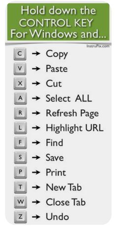 a computer keyboard with the words'hold down the control key for windows and '