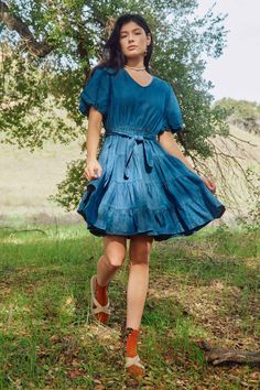 brb, adding this to our pinterest board. Indigo Washed Dresses For Spring, Spring Indigo Washed Dress, Belted Dark Wash Dress For Spring, Spring Dark Wash Belted Dress, Fitted Bohemian Medium Wash Denim Dress, Bohemian Fitted Medium Wash Denim Dress, Bohemian Washed Dresses For Spring, Bohemian Spring Washed Dresses, Curated Outfit