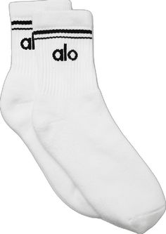 Alo Socks, Woman Back, Back Women, Alo Yoga, New Woman, Stocking Stuffers, Women's Accessories, White Black, White And Black