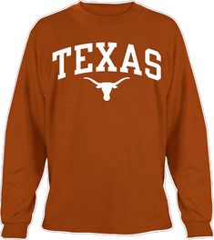 Long Sleeve Cotton T-shirt With Team Name, Sports Fan Long Sleeve Top With Team Logo, Collegiate Long Sleeve Tops With Team Logo, College Long Sleeve Tops With Team Logo, Long Sleeve Varsity T-shirt For Fans, Varsity Long Sleeve T-shirt For Game Day, Long Sleeve Varsity T-shirt With Team Logo, Varsity Long Sleeve T-shirt For Fan Merchandise, Long Sleeve Cotton T-shirt With Team Spirit