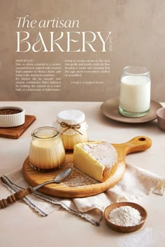 the artisan bakery cookbook is open to reveal its contents and features an assortment of desserts