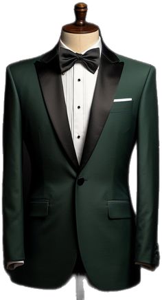 Classic Green Groom's Tuxedo, Elegant Green Tuxedo For Semi-formal Occasions, Elegant Green Semi-formal Tuxedo, Classic Green Formal Suits, Luxury Formal Sets With Single Button, Classic Green Suiting Fabric Sets, Elegant Green Tuxedo For Formal Occasions, Formal Green Tuxedo, Classic Green Tuxedo For Formal Occasions