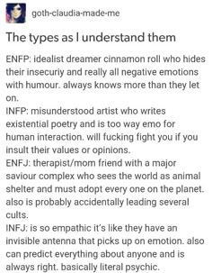 The Types As I Understand Them | The NF Cluster | The Feelers | MBTI | ENFP INFP ENFJ INFJ Enfp And Infj Friendship, Enfj And Infj, Enfp X Infj, Enfp Infj, Infp Enfj, Enfp Infp