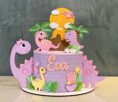 Dinosaur Cake Buttercream, Girl Dinosaur Birthday Cake, Dinasour Birthday, Dinosaur Birthday Theme, Girl Dinosaur Birthday, Dinosaur Cupcakes, Dino Cake, My Little Pony Birthday Party