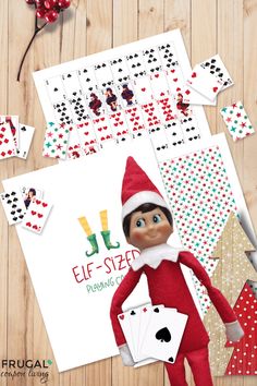 an elf is playing cards on the table