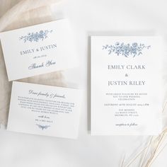 Elegant Vintage Floral Blue Wedding Booklet Program  Zazzle Wedding Booklet, Joy And Happiness, Blue Wedding, Vintage Floral, Special Day, Our Wedding, Floral, Blue