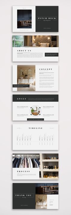 the website design for an interior designer