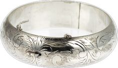 Bracelet Vintage, Bangle Bracelet, Bangles, Ships, Collage, Bracelet, Sterling Silver, Floral, Silver