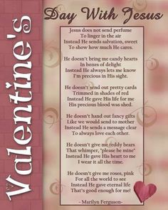 Valentine's Day with Jesus Valentine Banquet Ideas, Valentines Scripture, Valentine Banquet, Religious Valentines, Valentines Poems, Valentines Day Poems, Church Newsletter