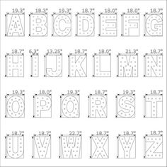 printable alphabet worksheet for kids with numbers and letters in the upper case