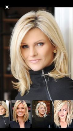 Blonde Layered Hair, Blonde Hair Looks, Aging Gracefully, Shoulder Length Hair, Hairstyles For Women