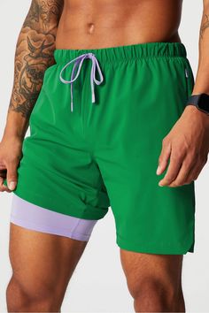 The One Short Lined 7in FL2 green male Activewear >> Mens >> Bottom >> Shorts >> Lined Shorts Boundless regular Anti-Stink/External Pockets/Hidden Pockets/Lightweight Feel/Lined/Quick-Dry/UPF 50 /Zip Pockets Green Functional Training Bottoms, Functional Green Training Bottoms, Green Bottoms With Built-in Shorts And Stretch, Green Stretch Training Bottoms, Green Training Shorts With Elastic Waistband, Green Stretch Bottoms For Training, Green Training Shorts, Green Stretch Athletic Shorts With Pockets, Green Training Shorts For Summer