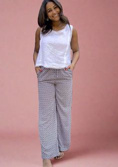 Proudly Made in USA These adorable casual fit pants feature a vintage flower pattern, relaxed fit & elastic waist. These pants are an easy go-to in your closet for daily wear or going out with the ladies. Mid rise waist Vintage Flower Print Side pockets Elastic on waist Relaxed Fit Both models are wearing size Small Style# ISP1235 Super Soft 100% Poly Machine Wash, Line Dry Size Info: Relaxed Fit:Measurements for these Pants:Waist: S 28", L 32"Rise: S 12", L 12"Total Length: S 40", L 41.5"Inseam Casual Floral Print Straight Pants, Casual Floral Print Cotton Wide Leg Pants, Casual Floral Print Wide Leg Loungewear Pants, Casual Floral Print Wide Leg Lounge Pants, Cotton Pants With Floral Print For Day Out, Casual Floral Print Wide Leg Pants For Loungewear, Floral Print Cotton Pants For Day Out, Cotton Floral Print Pants For Day Out, Casual High-waisted Floral Wide Leg Pants