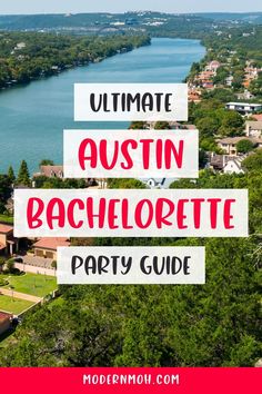 the ultimate bachelor party guide in texas with text overlay that says ultimate bachelor party guide