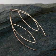 Minimalist 14k Rose Gold Linear Earrings, Modern Rose Gold Threader Earrings, Modern Gold Hypoallergenic Threader Earrings, Minimalist Rose Gold Wrap Earrings, Modern 14k Gold-filled Gold Threader Earrings, Modern 14k Gold Filled Threader Earrings, Rose Gold Linear Earrings 14k Gold, Rose Gold 14k Linear Earrings, Modern Gold Threader Earrings With Ear Wire