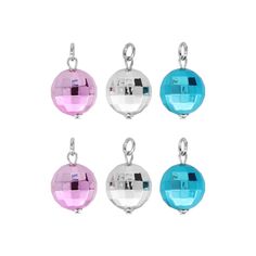 "Buy the Disco Ball Charm Set by Bead Landing™ at Michaels. Make a full disco-themed bracelet with this bright disco ball charm set. Attach the disco balls using the attached jump ring to your favorite chain bracelet or chain necklace with ease. Make a full disco-themed bracelet with this bright disco ball charm set. Attach the disco balls using the attached jump ring to your favorite chain bracelet or chain necklace with ease. Pair with other fun charms to create a custom-themed charm bracelet Bead Landing, Blue Charm, Disco Balls, Charm Set, Disco Ball, Jump Rings, Charm Jewelry, Chain Bracelet, Chain Necklace