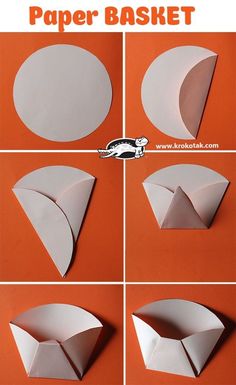 how to make an origami paper basket