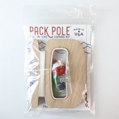 a pack of fishing equipment in a package