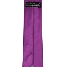 This dark orchid slim necktie provides a subtly trendy look without going too skinny. The approximate 2.5-inch width measures 0.5-inches wider than today's ultra-trendy skinny ties, but about 1-inch skinnier than a traditional men's tie. The in-between width makes it a popular necktie for fashionably outfitting a large group of different-sized men or teens. We recommend this shade for a bold purple color with red tones. See it in person by requesting a free color swatch. Product Features Slim 2. Purple Standard Tie For Black Tie Events, Formal Purple Tie, Formal Lavender Fitted Suit And Tie Accessories, Classic Purple Adjustable Suit And Tie Accessories, Dark Orchid, The In Between, Slim Tie, Men's Tie, Color Swatch