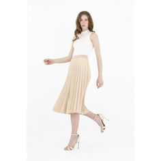 Office Skirts, Skirt High Waist, Body Figure, Pleated Skirts, White Skirts, Waist Band, The Professional, Pear Shaped, Classic Looks