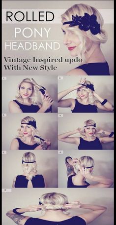 pinup style :) flapper style. 20s Hairstyles, 1920's Hairstyles, 20s Theme, 20s Hair, 20s Costume, Hairstyles Vintage, 1920s Theme, 1950s Housewife, Flapper Girls