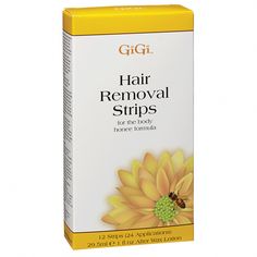 GiGi Hair Removal Strips for the Body removes hair from the roots, leaving skin soft and beautifully smooth for weeks. Gigi Hair, Chin Hair Removal, Upper Lip Hair, Face Hair Removal, Underarm Hair Removal, Wax Strips, Hair Removal Machine, Hair Removal Methods, Wax Hair Removal