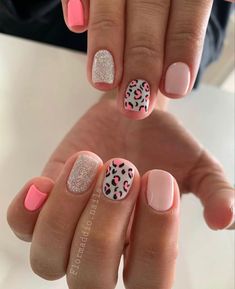 Unghie Nail Art, Nails Art Designs, Nails Yellow, Sassy Nails, Leopard Print Nails, Leopard Nails, Cute Gel Nails, Nails 2023, Short Acrylic Nails Designs