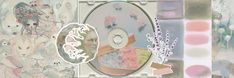 there is a cd that has been altered to look like flowers