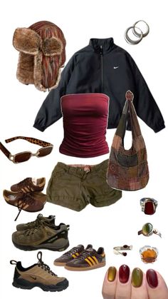 Clothing And Accessories, Camping, Collage