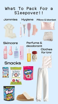 what to pack for a sleepover