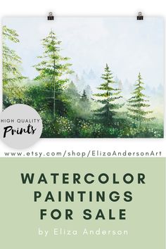 watercolor paintings for sale with the title'watercolor painting for sale by elizabeth anderson