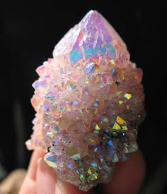 Angel Aura (cactus)  quartz crystal Aurora Quartz, Angel Aura Quartz, Pretty Rocks, Rocks Crystals, Angel Aura, Beautiful Rocks, Gemstones Crystals, Gems Crystals, Medical Illustration