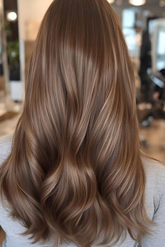 39 Brown Hair Colors for Different Skin Tones Warm Toned Highlights, Rich Light Brown Hair, Different Brown Hair, Different Brown Hair Colors, Weave Highlights, Ash Brown Hair With Highlights, Foam Hair Dye, Lighter Brown Hair, Mushroom Brown