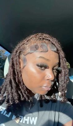 Cute Loc Styles, Female Locs, Female Dreads Hairstyles, Feminine Locs, Lock Hairstyles, Faux Locs Colored, Dreads Black Women, Locs Inspiration, Female Dreads