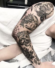 a man with a tattoo on his arm