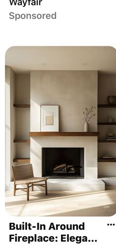 a living room filled with furniture and a fire place