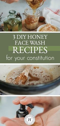 Diy Sensitive Skin Face Wash, Diy Face Lotion, Honey Face Wash, Witchy Herbs, Homemade Salve, Honey Face Cleanser, Herbal Face Wash