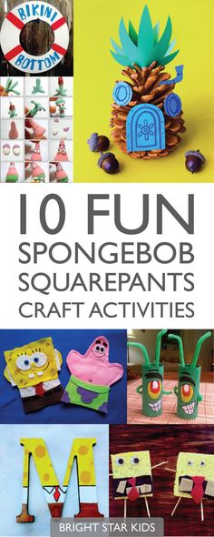 10 fun spongebob squarepants craft activities for kids