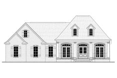 this is the front elevation of these house plans