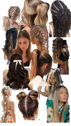 Ball Hairstyles, Hairstyles For Layered Hair, Peinados Recogidos, Hair Techniques, Hair Tips Video, Ribbon Hairstyle