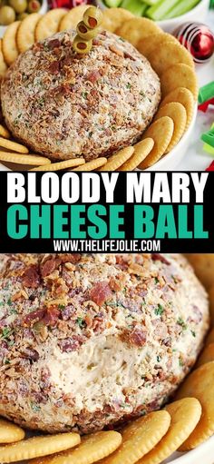 This Bloody Mary Cheeseball Recipe is the best easy appetizer option for entertaining. Made with many of the same ingredients and toppings as a traditional Bloody Mary drink (but without the alcohol). It's a family friendly hors d'oeuvre that's full of great flavor! Cheeseball Recipe, Recipe Appetizers, Best Appetizers, Appetizer Dips, Cheese Ball, Yummy Appetizers, Appetizers For Party, Appetizers Easy